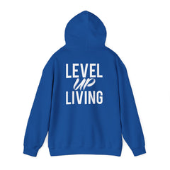 Level Up Living Hoodie — Motivational Pullover for Personal Growth