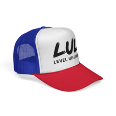 Trucker Hat – "LUL Level Up Living" Mesh Cap | Motivational Casual Streetwear