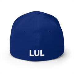 Embroidered 'LUL' Closed-Back Cap — Structured Baseball Hat with Front & Back Logo
