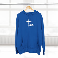 Hoodie – "It's Never Luck, It's Always God" Inspirational Graphic Hoodie