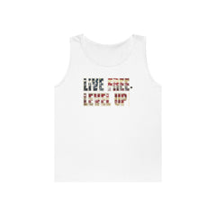 Live Free Live Up Tank Top — Inspirational Graphic Tank
