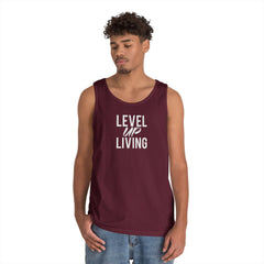 Level Up Living Tank Top — Motivational "Level Up Daily" Fitness Tank