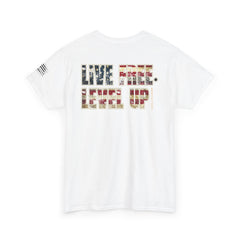 Live Free Level Up T-Shirt — Motivational Graphic Tee