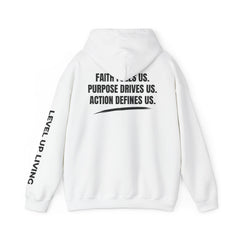 Faith Purpose Action Hoodie
