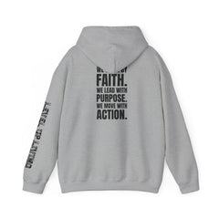 Faith Purpose Action Inspirational Hoodie
