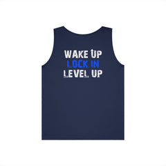 Wake Up Lock In Level Up- Level Up Living Tank Top -Athletics