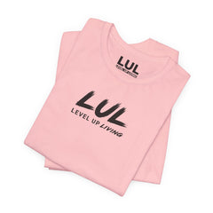 Level Up Living Tee — "Wake Up Lock In Level Up" Athletic Motivational T-Shirt