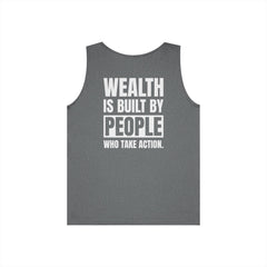 Level Up Living Tank — “Wealth Is Built By People Who Take Action” Entrepreneur Hustle Tank