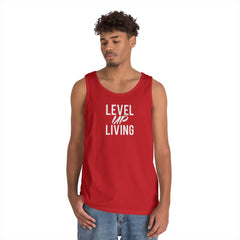Level Up Living Tank Top — “Your Income Reflects Your Discipline” Motivational Fitness Tank
