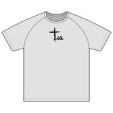 Christian Raglan T-Shirt — "It's Never Luck, It's Always God" Cross Tee