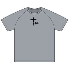 Christian Raglan T-Shirt — "It's Never Luck, It's Always God" Cross Tee