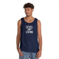 Level Up Living Tank Top — “Your Income Reflects Your Discipline” Motivational Fitness Tank