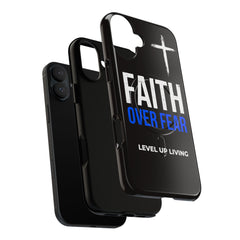 Faith Over Fear Phone Case — Tough Magnetic Protective Case with Cross Design