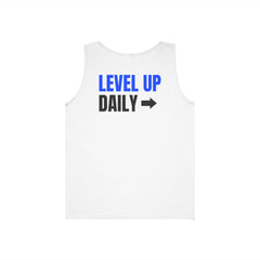Level Up Living Tank Top — Motivational "Level Up Daily" Fitness Tank