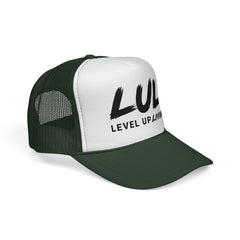 Trucker Hat – "LUL Level Up Living" Mesh Cap | Motivational Casual Streetwear