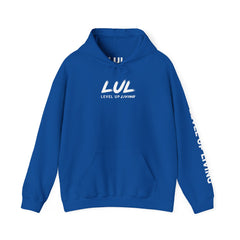 Hoodie — 'Level Up Living' Motivational Pullover (Train Like It Matters Because It Does)