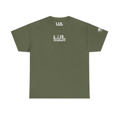 T-Shirt — 'No Comfort, Just Growth' Distressed American Flag Graphic Tee
