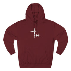 Hoodie – "It's Never Luck, It's Always God" Inspirational Graphic Hoodie