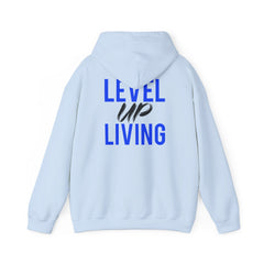 Level Up Living Hoodie — Motivational Pullover for Personal Growth