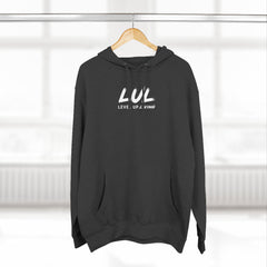 Level Up Living "Level Up Daily" Hoodie — Three-Panel Fleece