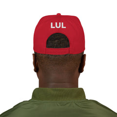 'Live Free' Distressed Flag Design - Embroidered Snapback Hat