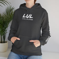 Level Up Hoodie — "Level Up or Stay Stuck" Motivational Pullover