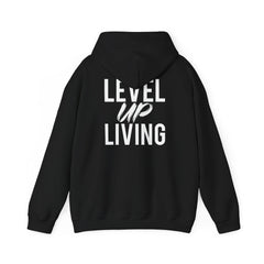 Level Up Living Hoodie — Motivational Graphic Pullover