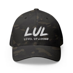 Embroidered 'LUL' Closed-Back Cap — Structured Baseball Hat with Front & Back Logo