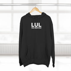 Level Up Living Fleece Hoodie — "Average Is a Choice" Three-Panel
