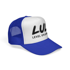 Trucker Hat – "LUL Level Up Living" Mesh Cap | Motivational Casual Streetwear