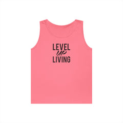 Level Up Living Tank Top — Motivational "Level Up Daily" Fitness Tank