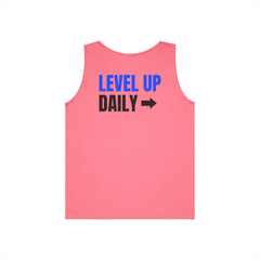 Level Up Living Tank Top — Motivational "Level Up Daily" Fitness Tank