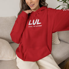 Level Up Living Hoodie – “Income Reflects Your Discipline” Motivational Pullover