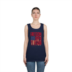 Freedom Over Fear American Flag Tank Top