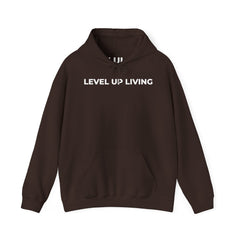 Level Up Living Hoodie — Motivational Pullover for Personal Growth
