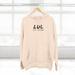 Level Up Living "Level Up Daily" Hoodie — Three-Panel Fleece
