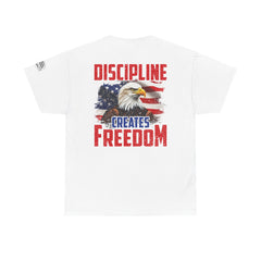 Discipline Creates Freedom Patriotic Tee — American Eagle Flag T‑Shirt