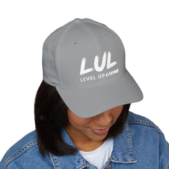 Embroidered 'LUL' Closed-Back Cap — Structured Baseball Hat with Front & Back Logo