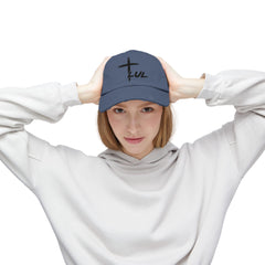 Distressed Cross Cap — "LUL" Script Christian Baseball Hat