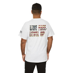Live Free Level Up T-Shirt — Motivational Graphic Tee