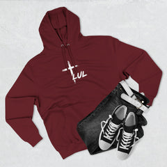 Hoodie – "It's Never Luck, It's Always God" Inspirational Graphic Hoodie
