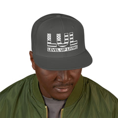 'Live Free' Distressed Flag Design - Embroidered Snapback Hat