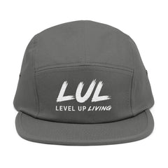 LUL "Level Up Living" Embroidered 5-Panel Cap — Casual Streetwear Dad Hat