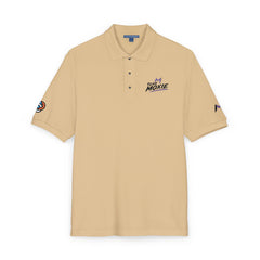 Embroidered Polo Shirt — 'Moxie' Logo Short-Sleeve