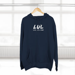 Level Up Living "Level Up Daily" Hoodie — Three-Panel Fleece