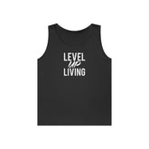 Level Up Living Tank Top — Motivational "Level Up Daily" Fitness Tank