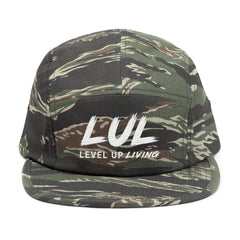 LUL "Level Up Living" Embroidered 5-Panel Cap — Casual Streetwear Dad Hat