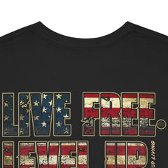 Live Free Level Up T-Shirt — Motivational Graphic Tee