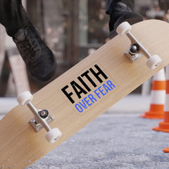 Faith Over Fear Sticker — Die-Cut Transparent Outdoor Decal