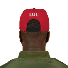 'Live Free' Distressed Flag Design - Embroidered Snapback Hat